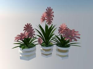 装饰品花瓶植SU模型