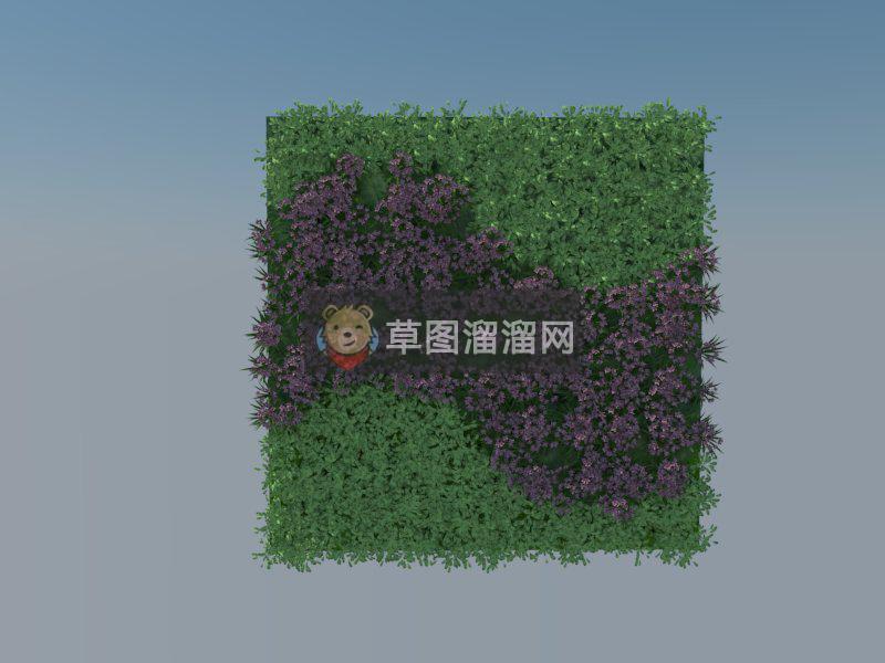 绿植墙垂直绿化SU模型