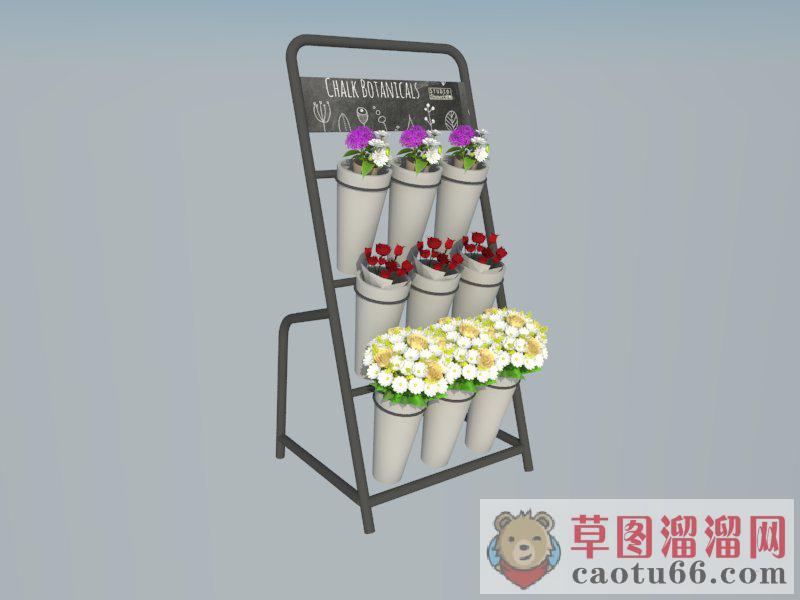 装饰花架植物架SU模型