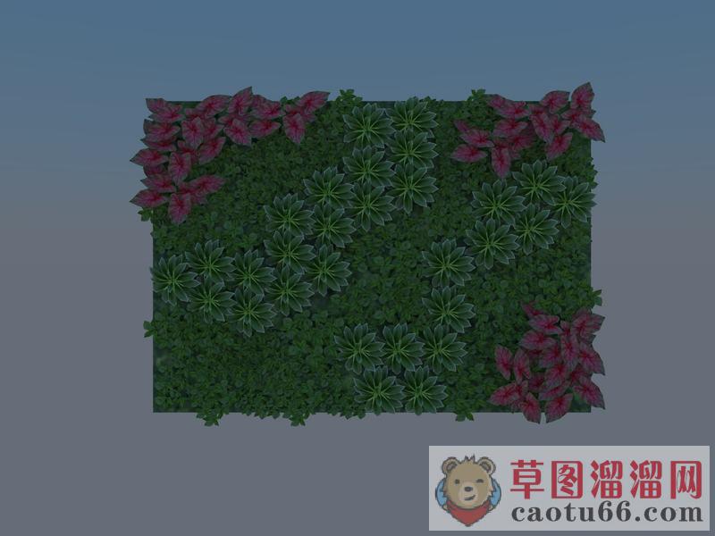 绿植墙SU模型