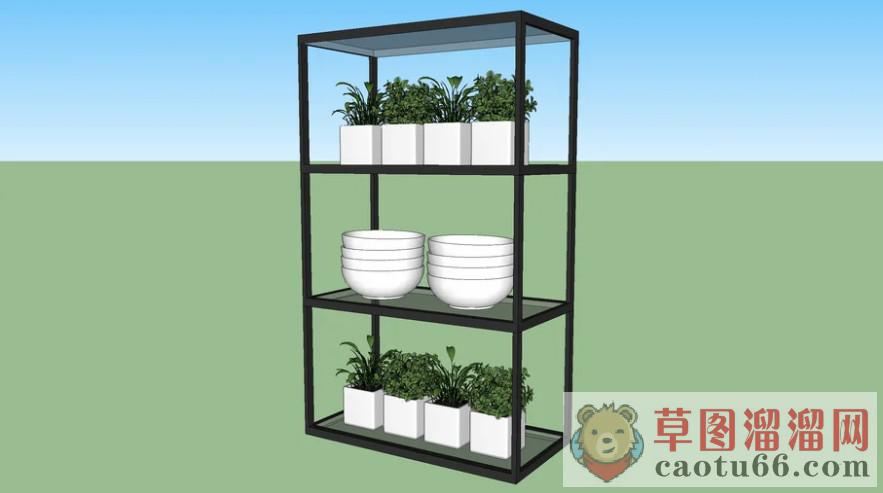 植物架SU模型