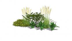 花草堆SU模型
