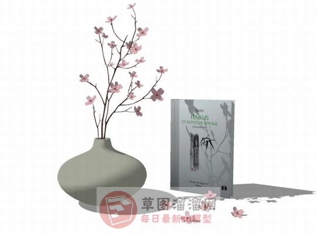 花瓶装饰品摆件SU模型