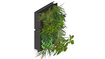 绿植墙装饰SU模型