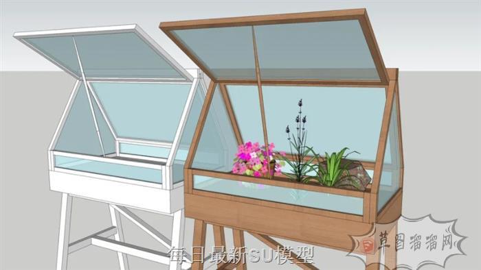 阳光植物培育SU模型