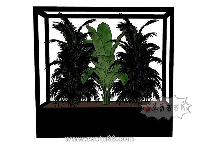 花箱花橱SU模型