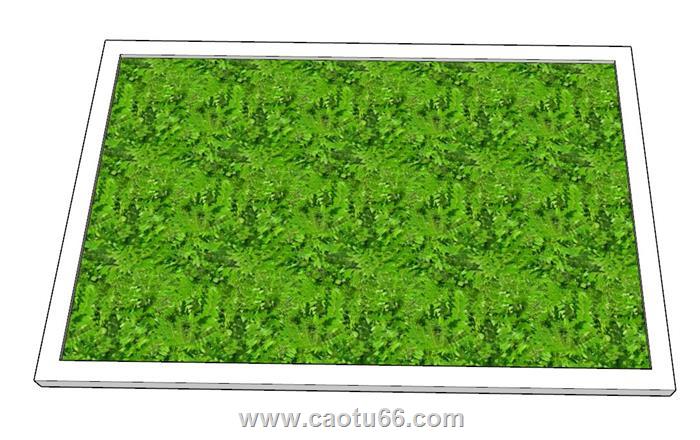 绿草地草坪SU模型