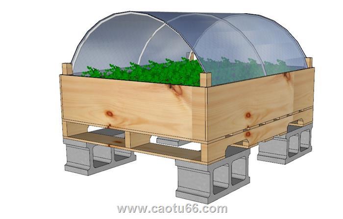 植物培养花箱SU模型