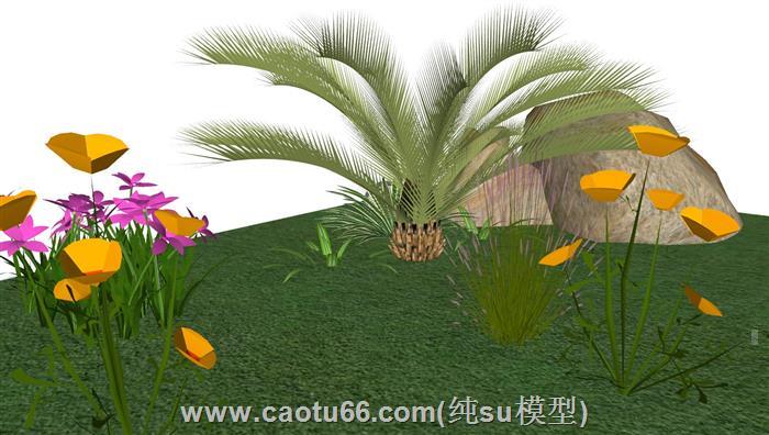 植物花草SU模型