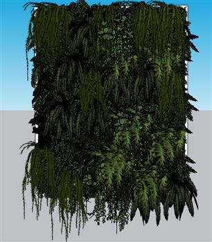 绿植墙SU模型
