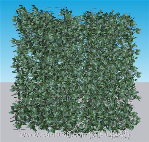 绿植墙SU模型