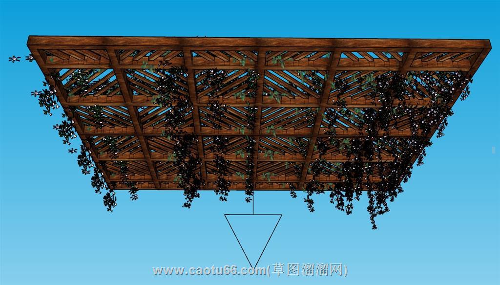 吊顶植物SU模型