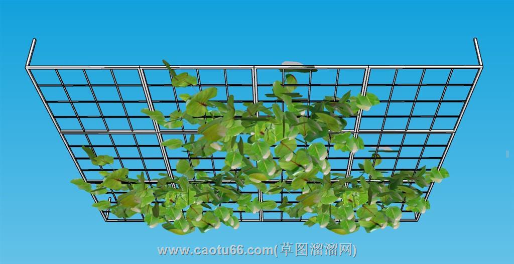 吊顶花架植物SU模型