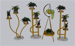 花架SU模型