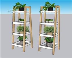 花架SU模型