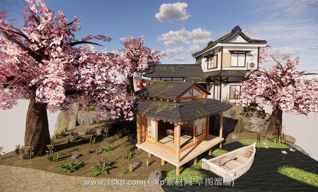 日式住宅SU模型