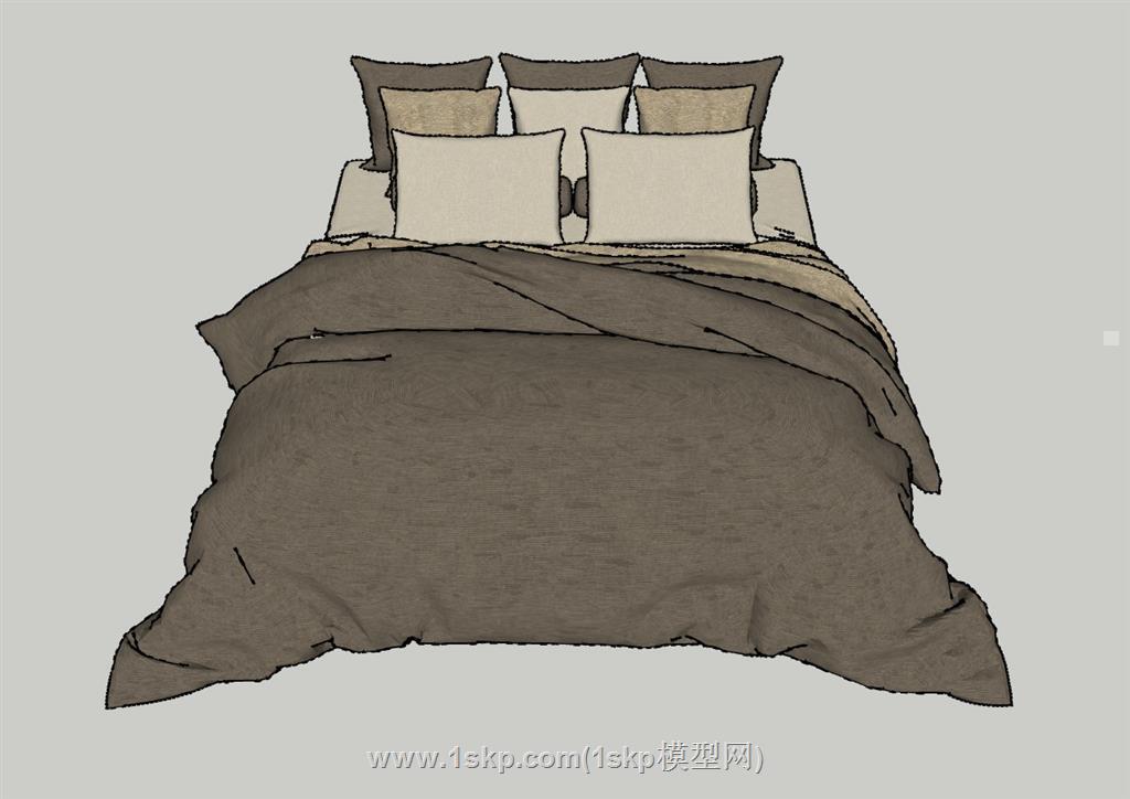 床铺SU模型