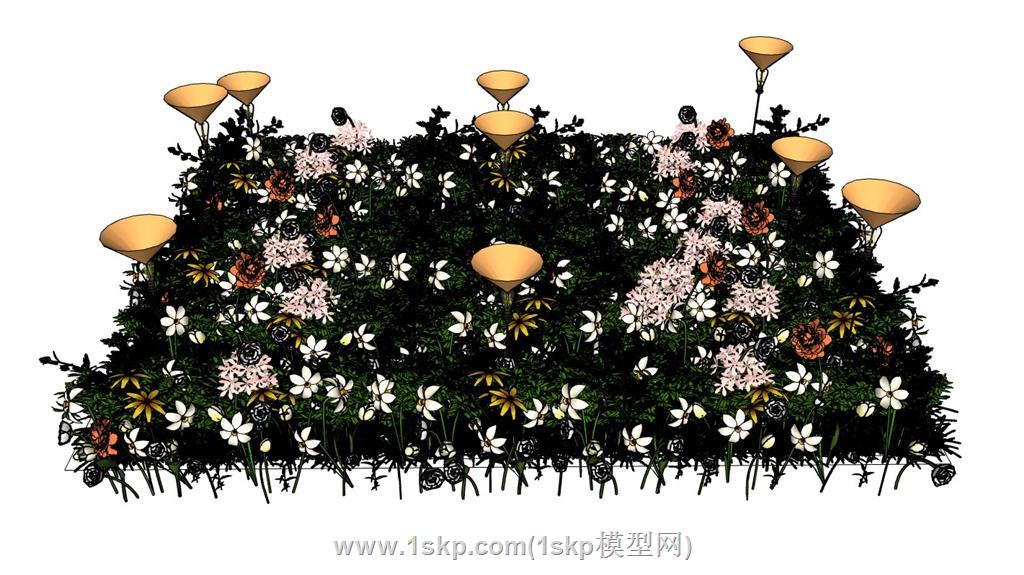 鲜花花草植物SU模型