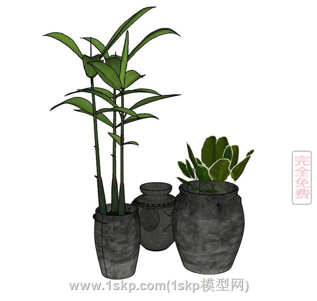 中式花盆