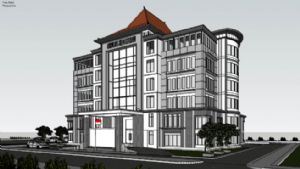 酒店建筑SU模型