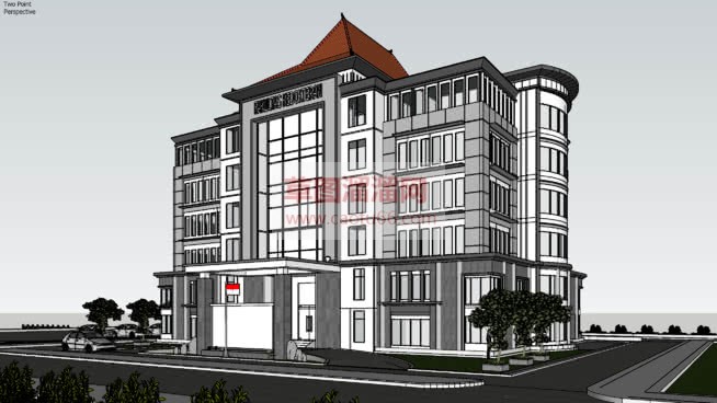 酒店建筑SU模型
