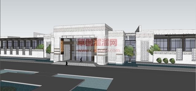 售楼处售楼部建筑SU模型