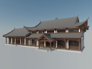 川东中式建筑SU模型