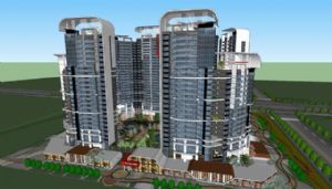 商业综合体建筑SU模型