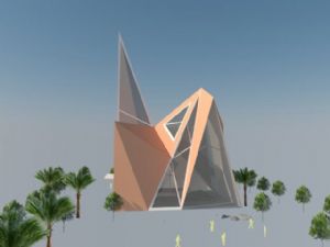 异形博物馆建筑SU模型