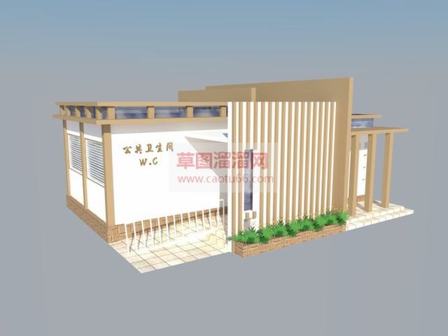 生态公厕公共SU模型