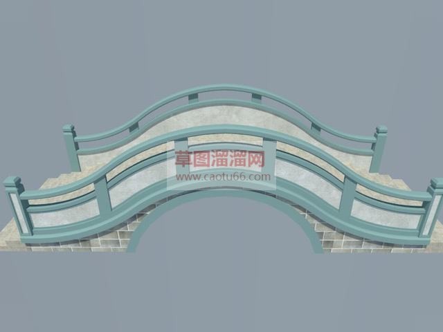 七夕鹊桥中式SU模型