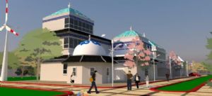 蒙古包建筑楼房SU模型