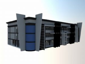 办公楼建筑SU模型