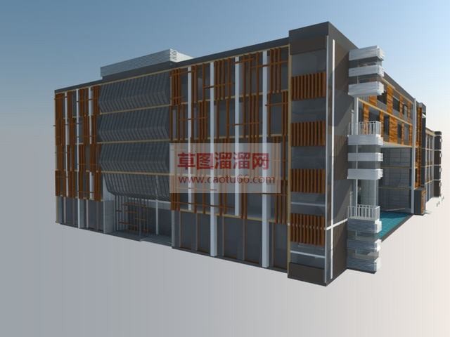 图书馆建筑SU模型