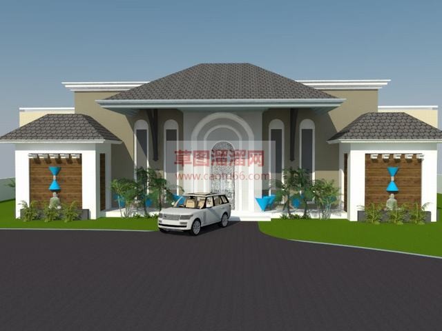 教堂建筑SU模型