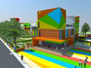 幼儿园学校建筑SU模型