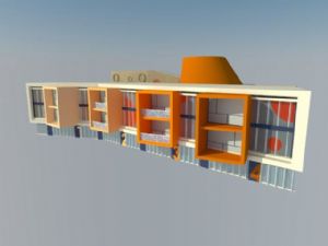 幼儿园建筑SU模型 免费sketchup模型下载