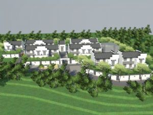 乡村农村中式SU模型