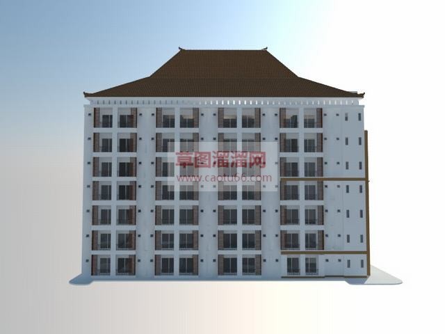 公寓建筑SU模型