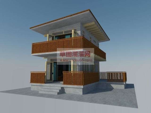 农村乡村别墅SU模型