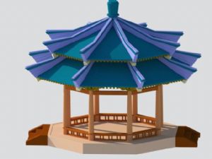 凉亭亭子SU模型