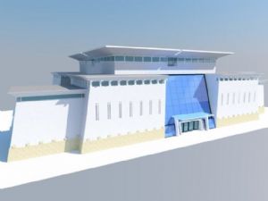 博物馆建筑SU模型