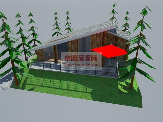 小木屋住宅房屋SU模型