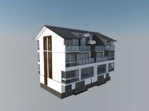 中式徽派农村SU模型