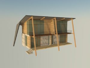 休闲度假双层SU模型