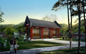 悬山建筑SU模型