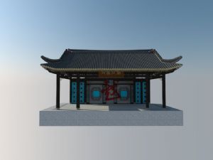 古建戏台SU模型