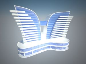 酒店建筑SU模型