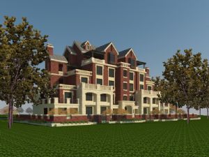 英式伦别墅建筑SU模型