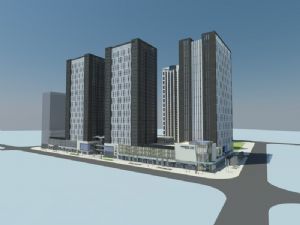 商业综合体建筑SU模型